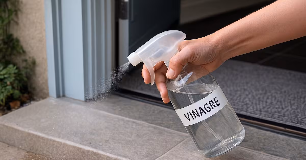 Ingresso di casa senza insetti: il metodo semplice con aceto bianco