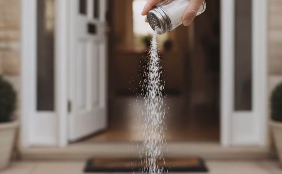 Ingresso più pulito e sereno con un semplice bicchiere di sale: il metodo consigliato dagli esperti