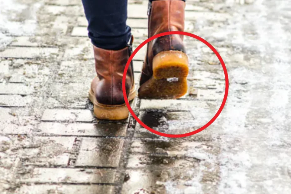 Niente più scivolate in inverno: il trucco semplice che rende le suole antiscivolo
