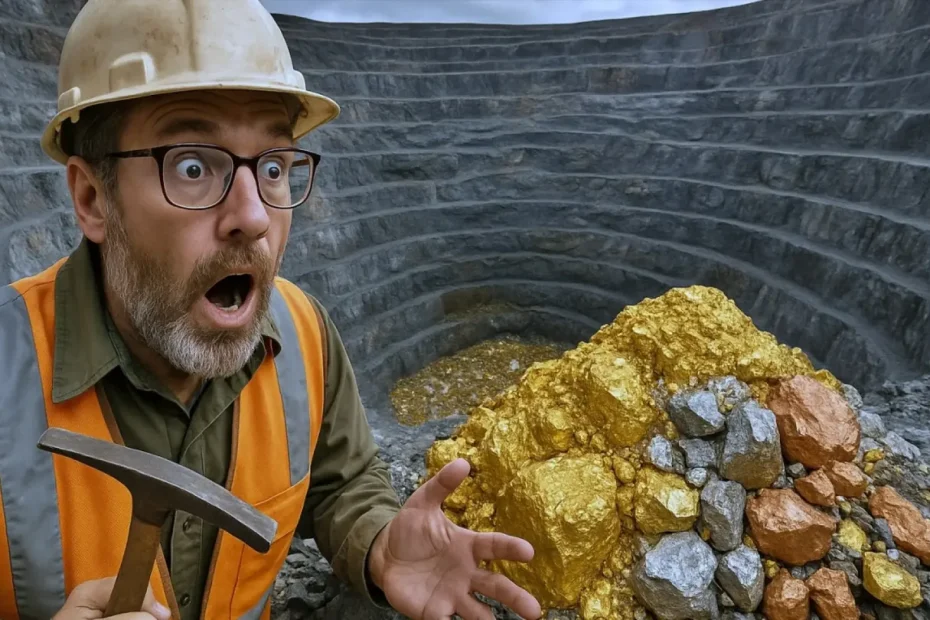 Nuova miniera record di oro, argento e rame: la scoperta che cambia il futuro dei metalli tecnologici
