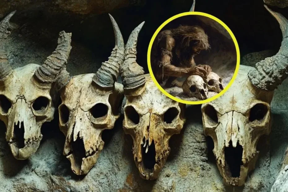 Nuove prove sui rituali dei neandertaliani: il sorprendente metodo con cui accumulavano crani di animali
