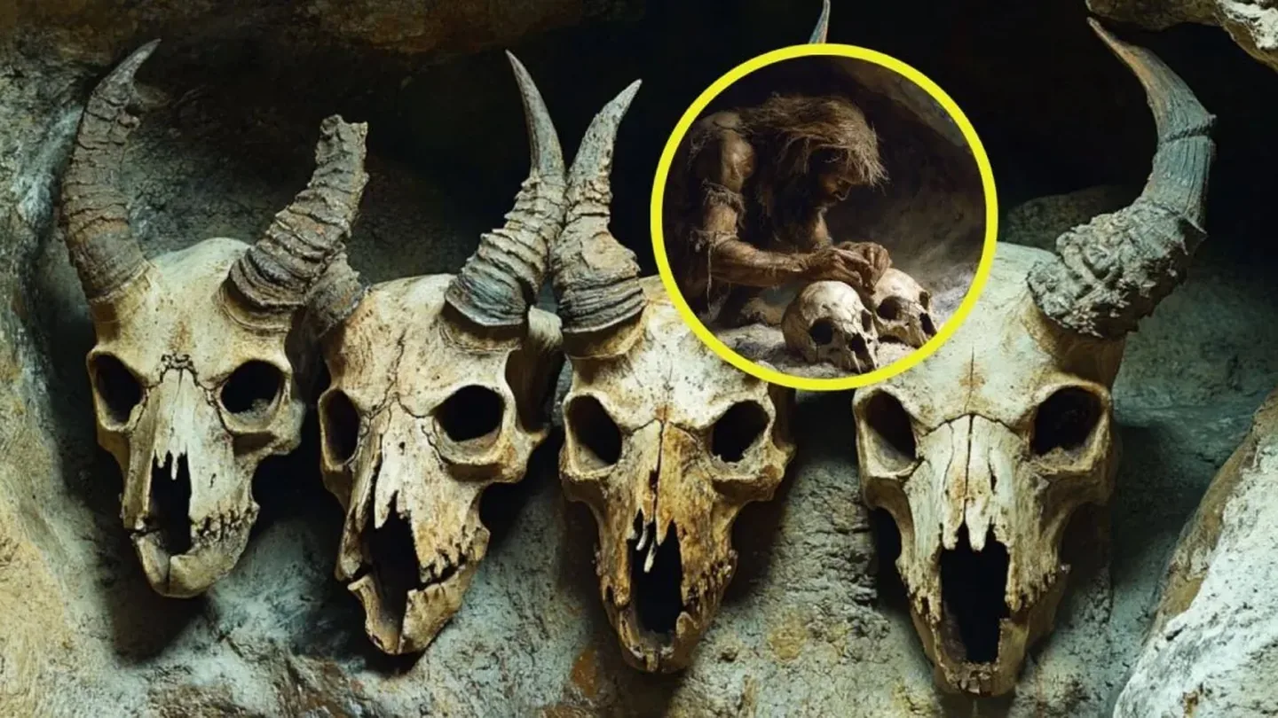 Nuove prove sui rituali dei neandertaliani: il sorprendente metodo con cui accumulavano crani di animali