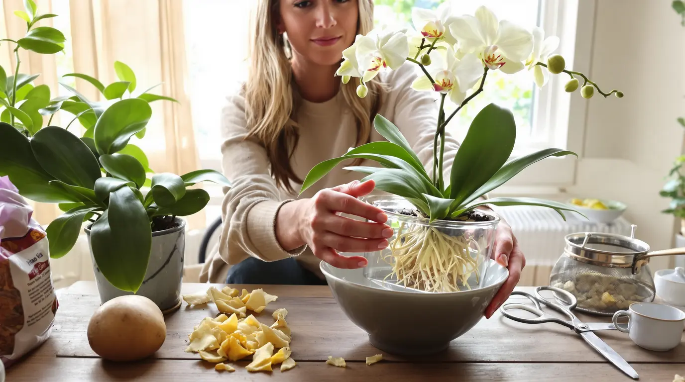 Orchidea che rifiorisce in fretta: il trucco semplice con una patata