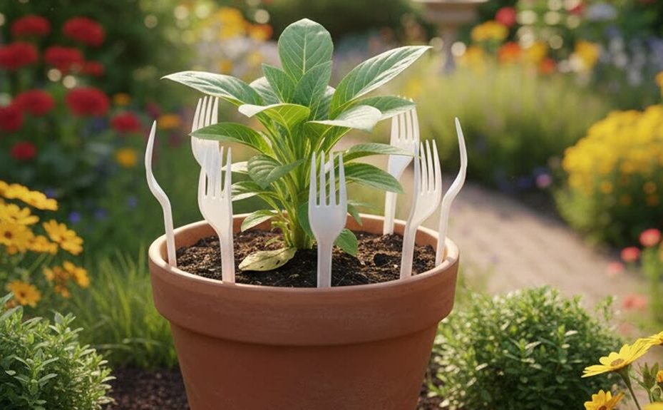 Piante del giardino intatte: il metodo dei forchettini di plastica che può aiutare (con limiti)