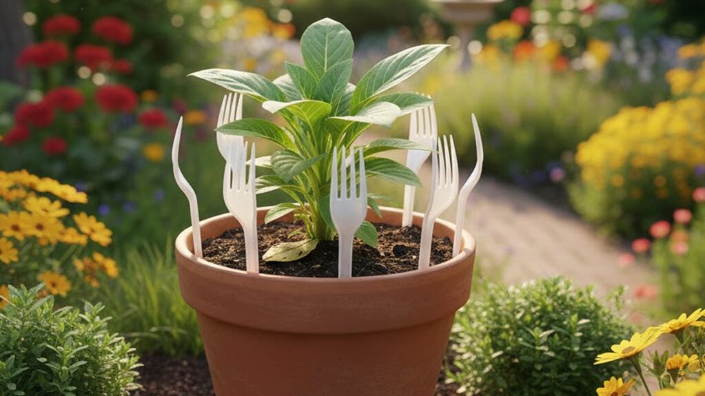 Piante del giardino intatte: il metodo dei forchettini di plastica che può aiutare (con limiti)