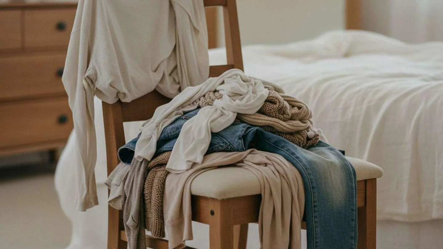 Vestiti ammucchiati sulla sedia: il semplice gesto che rivela un tratto preciso del carattere