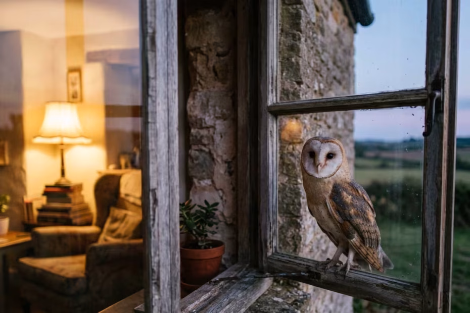 Visita di una civetta in casa: il vero significato secondo tradizione e scienza